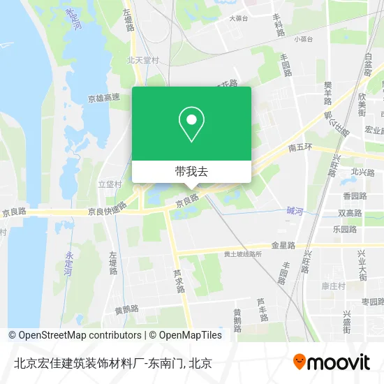 北京宏佳建筑装饰材料厂-东南门地图
