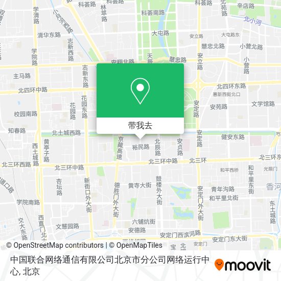 中国联合网络通信有限公司北京市分公司网络运行中心地图