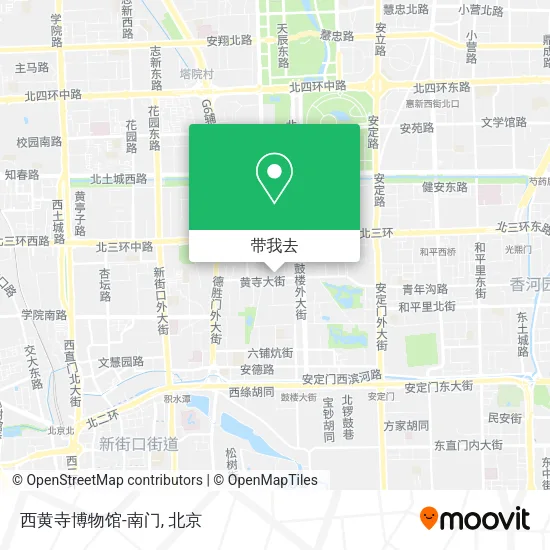 西黄寺博物馆-南门地图