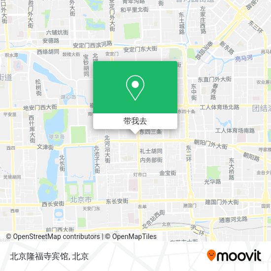 北京隆福寺宾馆地图