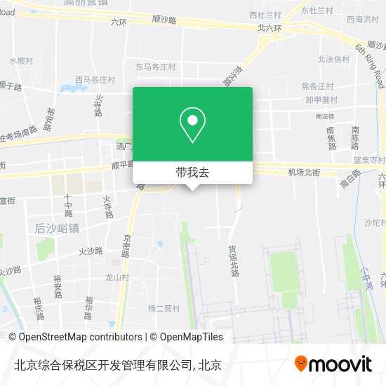 北京综合保税区开发管理有限公司地图