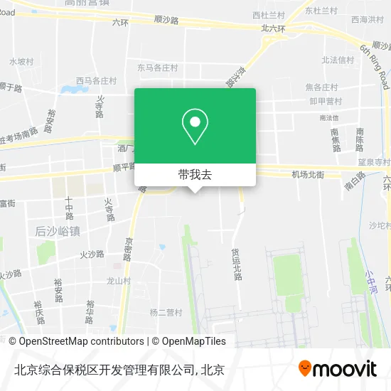 北京综合保税区开发管理有限公司地图