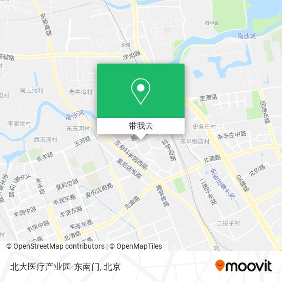 北大医疗产业园-东南门地图