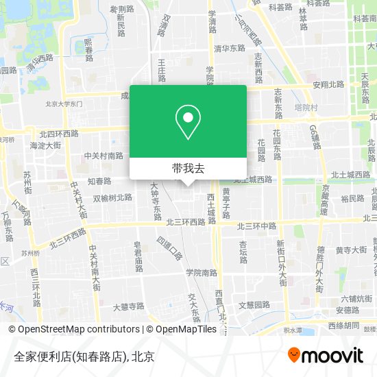 全家便利店(知春路店)地图
