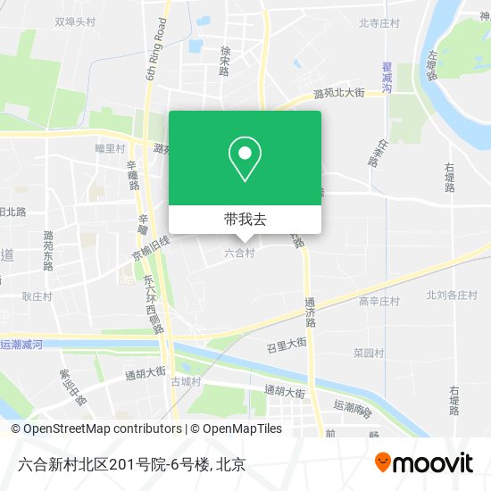 六合新村北区201号院-6号楼地图