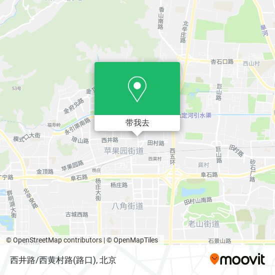 西井路/西黄村路(路口)地图