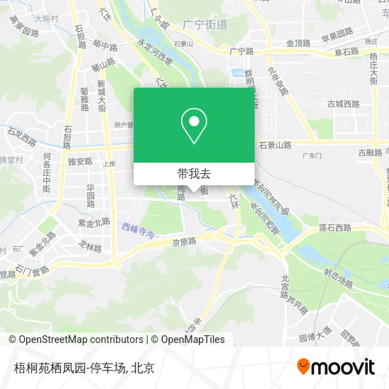 梧桐苑栖凤园-停车场地图