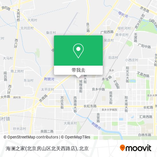 海澜之家(北京房山区北关西路店)地图