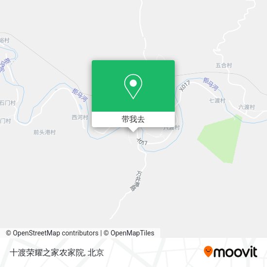 十渡荣耀之家农家院地图