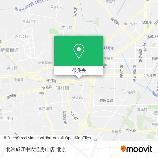 北汽威旺中农通房山店地图