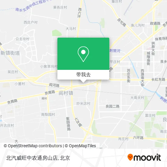 北汽威旺中农通房山店地图