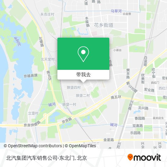 北汽集团汽车销售公司-东北门地图