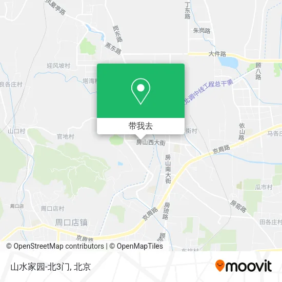 山水家园-北3门地图
