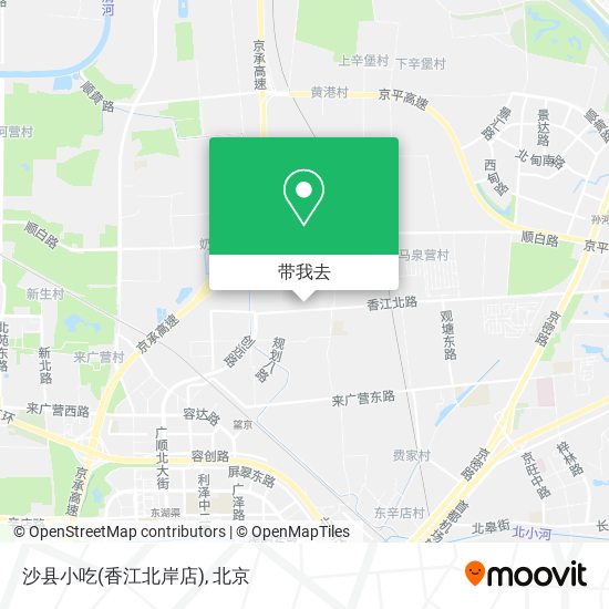 沙县小吃(香江北岸店)地图