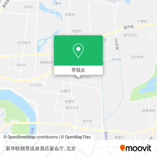 新华联丽景温泉酒店宴会厅地图