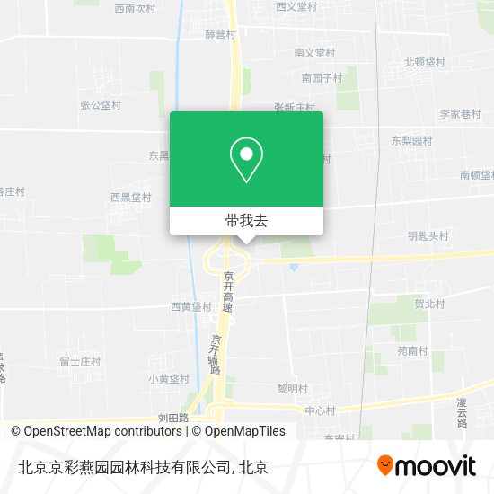 北京京彩燕园园林科技有限公司地图