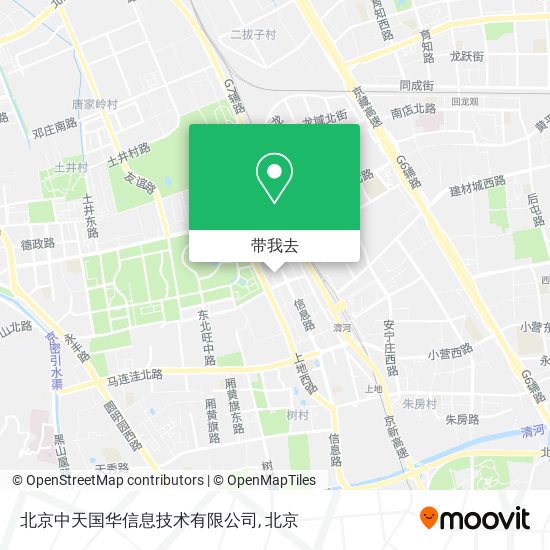 北京中天国华信息技术有限公司地图