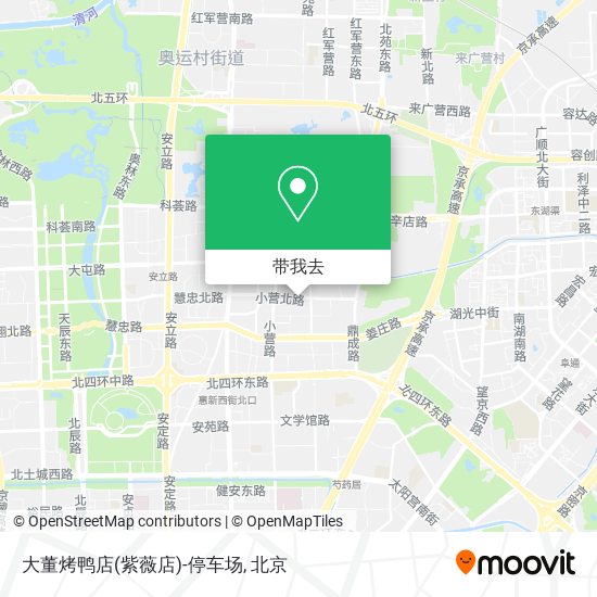 大董烤鸭店(紫薇店)-停车场地图
