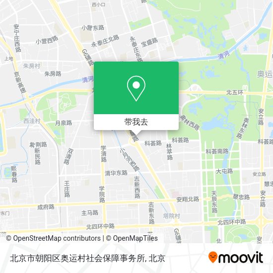 北京市朝阳区奥运村社会保障事务所地图