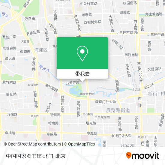 中国国家图书馆-北门地图