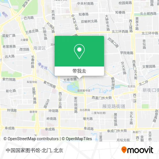 中国国家图书馆-北门地图