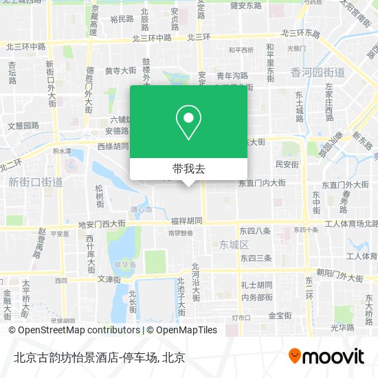北京古韵坊怡景酒店-停车场地图