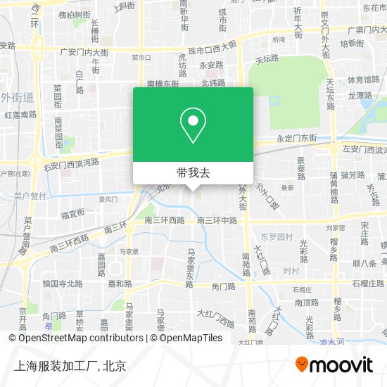 上海服装加工厂地图