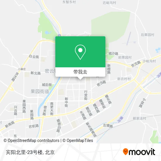 宾阳北里-23号楼地图