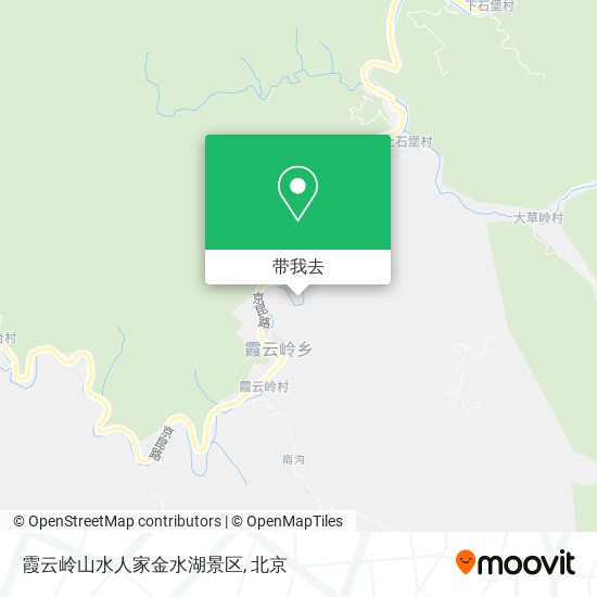 霞云岭山水人家金水湖景区地图