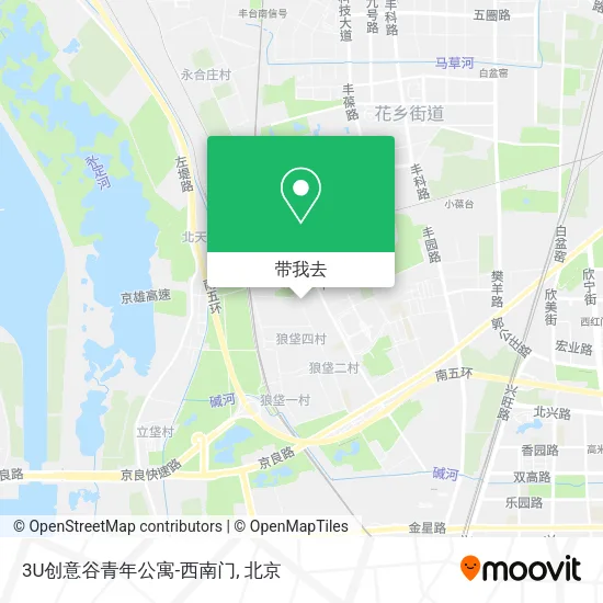 3U创意谷青年公寓-西南门地图