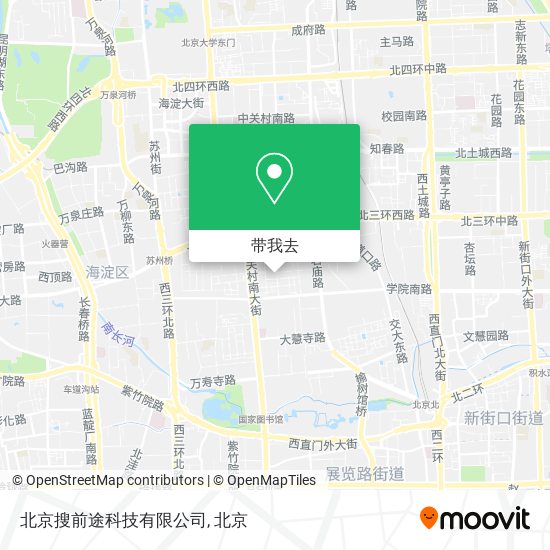 北京搜前途科技有限公司地图