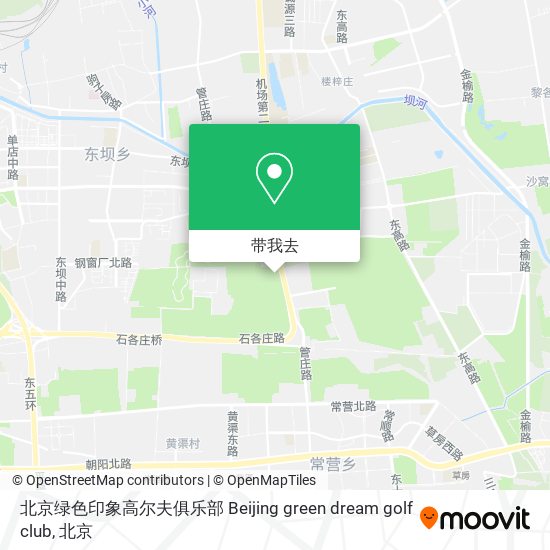 北京绿色印象高尔夫俱乐部 Beijing green dream golf club地图