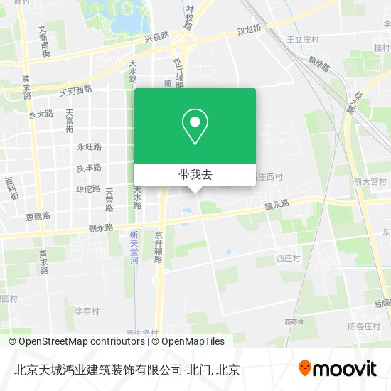 北京天城鸿业建筑装饰有限公司-北门地图