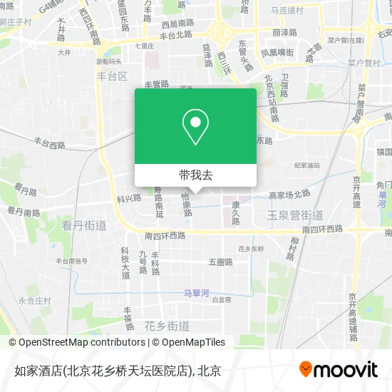 如家酒店(北京花乡桥天坛医院店)地图