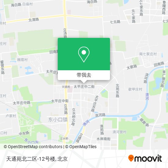 天通苑北二区-12号楼地图