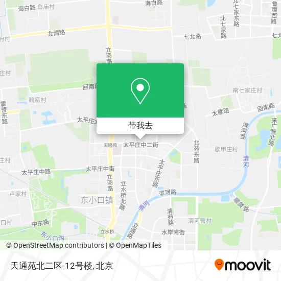 天通苑北二区-12号楼地图
