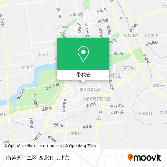 南菜园南二区-西北1门地图