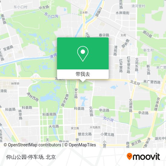 仰山公园-停车场地图