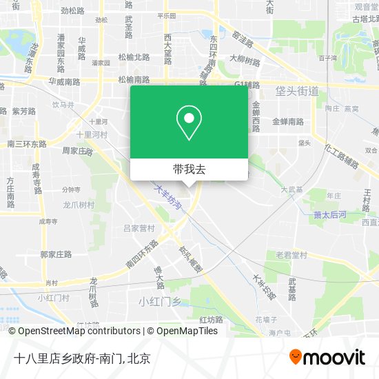 十八里店乡政府-南门地图