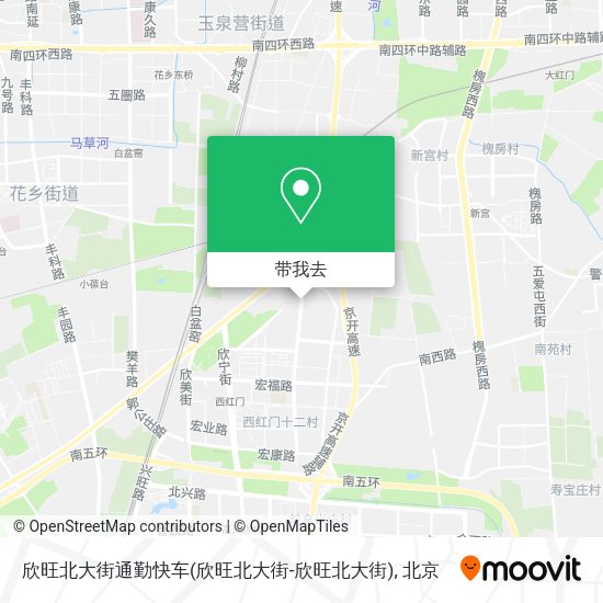 欣旺北大街通勤快车(欣旺北大街-欣旺北大街)地图