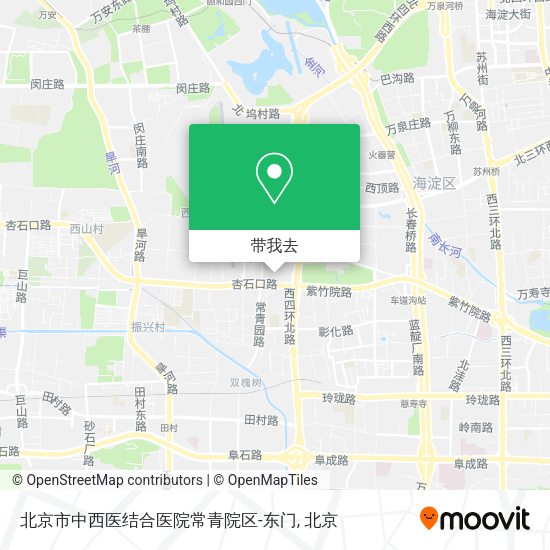 北京市中西医结合医院常青院区-东门地图