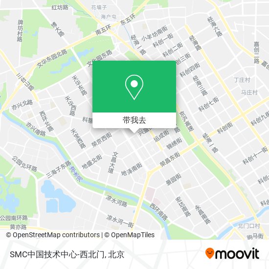 SMC中国技术中心-西北门地图
