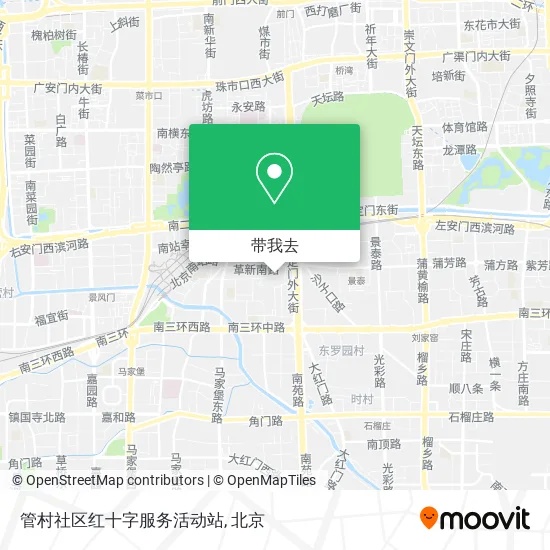 管村社区红十字服务活动站地图