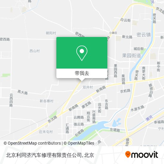 北京利同济汽车修理有限责任公司地图