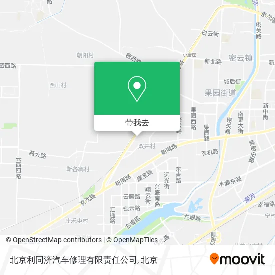 北京利同济汽车修理有限责任公司地图