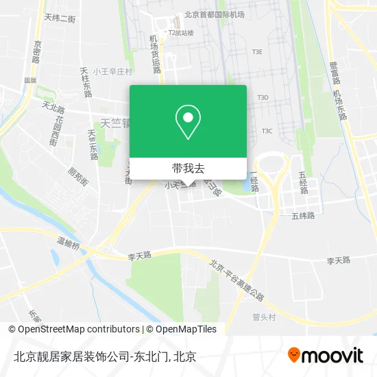 北京靓居家居装饰公司-东北门地图
