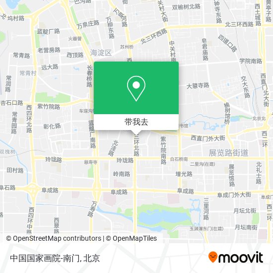 中国国家画院-南门地图