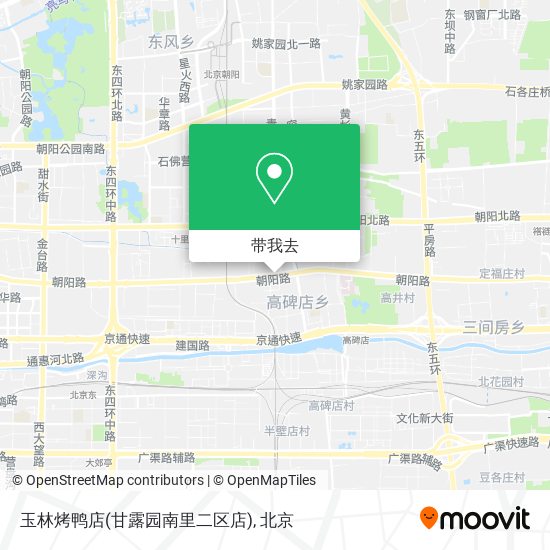 玉林烤鸭店(甘露园南里二区店)地图