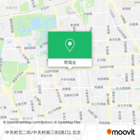 中关村北二街/中关村南三街(路口)地图