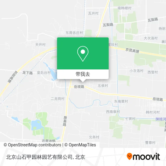 北京山石甲园林园艺有限公司地图
